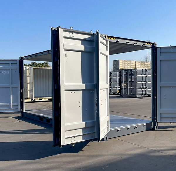 Contenedor marítimo High Cube de 20 pies con acceso lateral completo – Certificado IICL